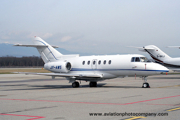 Arab Wings Hawker 800XP JY-AW5 at Geneva (2007)