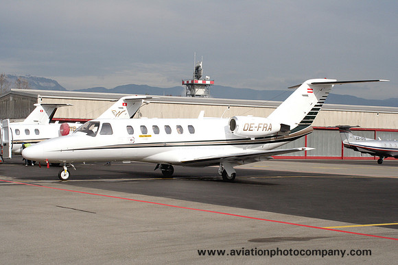 Palfinger Krene Cessna 525A CitationJet CJ2 OE-FRA at Geneva (2007)