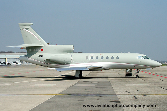 Global Jet Austria Dassault Falcon 50EX OE-HHH at Geneva (2007)
