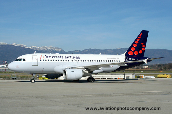 Brussels Airlines Airbus A319-112 OO-SSG at Geneva (2007)