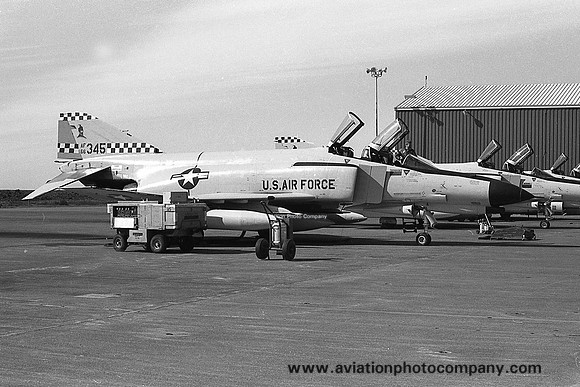 USAF 57 FIS McDonnell F-4E Phantom 66-0345 at Keflavik (1978)