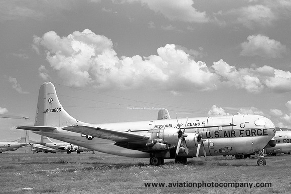 USAF Missouri ANG Boeing C-97G Stratofreighter 52-0886 stored at MASDC Davis Monthan (1968)