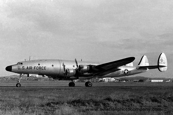 USAF Pennsylvania ANG 140 ATS Lockheed C-121G Constellation 54-4072 at Prestwick (1965)