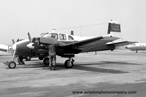 US Army Beech U-8D Seminole 57-6034 (1966)