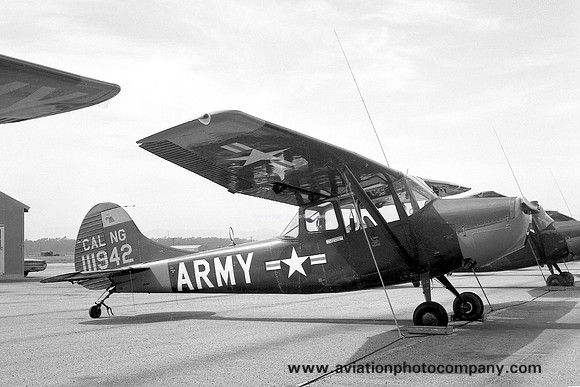US Army California ArNG 140th Aviation Company Cessna O-1A Bird Dog 51-111942 (1966)