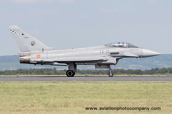 Spanish Air Force Ala 14 Eurofighter EF-2000 C.16-47/14-11 at Nancy (2018)
