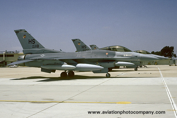 USAF 31 TFW 308 TFTS General Dynamics F-16C Fighting Falcon 89-2118/HS (1991)