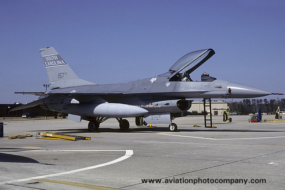 USAF South Carolina ANG 157 FS General Dynamics F-16A Fighting Falcon 82-0936 (1993)
