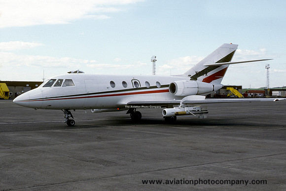 FR Aviation Dassault Falcon 20E N911FR at Prestwick (1987)