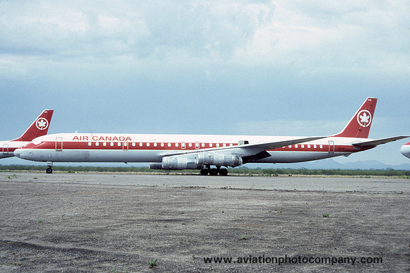 Air Canada Douglas DC-8-63 C-FTIL stored at Mojave (1984)