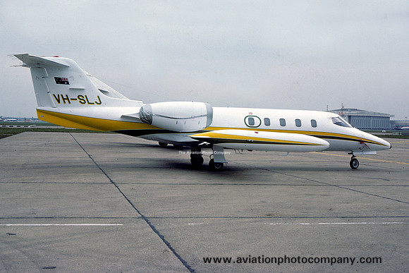 Learjet 35 VH-SLJ at London Heathrow