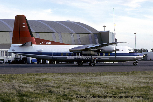 Mount Cook Airlines Fokker F-27-200 Friendship ZK-DCB (1987)