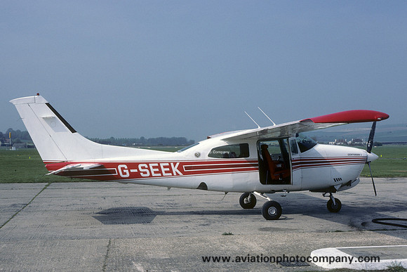 Cessna 210N Centurion G-SEEK at Shoreham (1987)