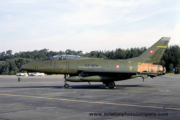 Danish Air Force North American F-100F Super Sabre GT-826 (1979)