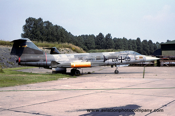 German Air Force Lockheed F-104G Starfighter DA+05 at Norvenich (1979)