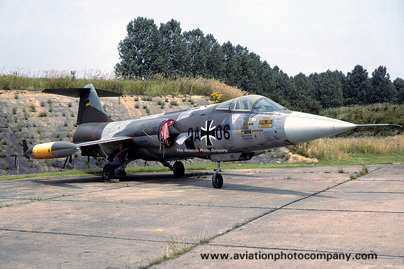 German Air Force Lockheed F-104G Starfighter DA+06 at Norvenich (1979)