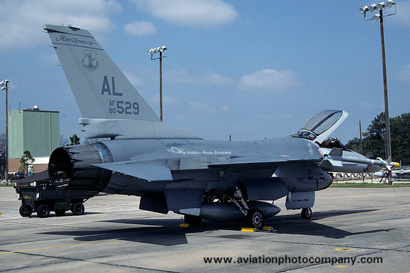 USAF Alabama ANG 106 TFS General Dynamics F-16A Fighting Falcon 80-0529/AL (1989)