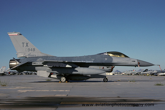 USAF AFRes 704 TFS General Dynamics F-16A Fighting Falcon 82-0948/TX at Davis Monthan (1994)
