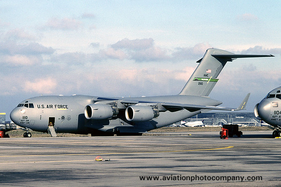 USAF 62/446 AW McDonnell Douglas C-17A Globemaster 02-1110 at Rhein Main (2004)