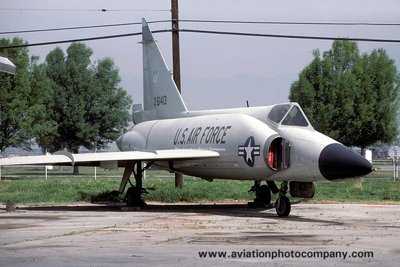 USAF Convair F-102A Delta Dagger 56-1413 displayed at Chino (1990)