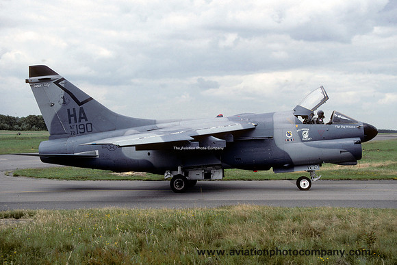 USAF Iowa ANG 174 TFS LTV A-7D Corsair 72-0190/HA (1990)