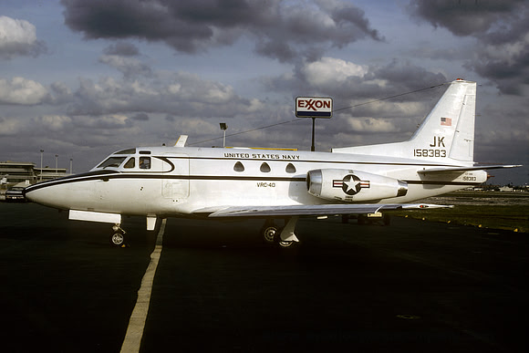 US Navy VRC-40 North American CT-39G Sabreliner 158383/JK (1988)