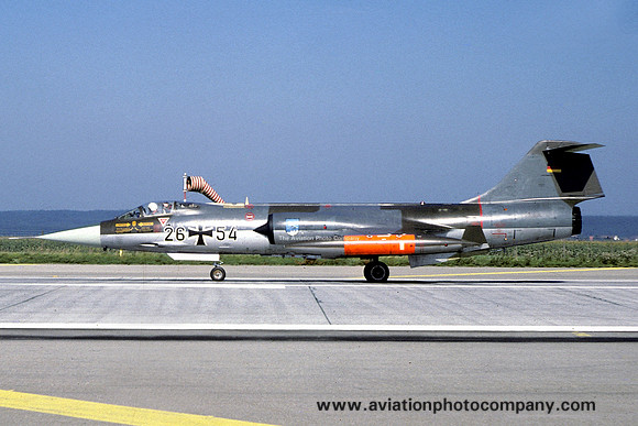 German Air Force JBG34 Lockheed F-104G Starfighter 26+54 (1978)
