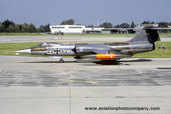 German Air Force JBG34 Lockheed F-104G Starfighter 22+43 (1984)
