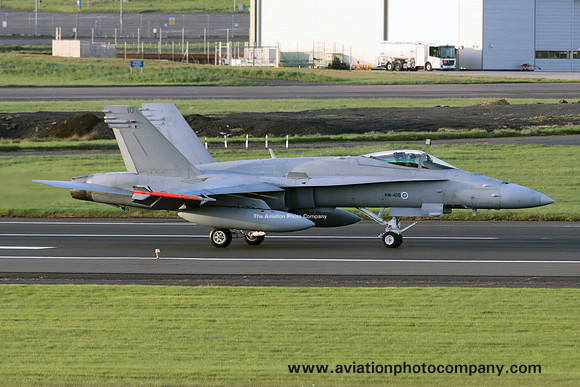 Finnish Air Force McDonnell Douglas F-18C Hornet HN-410 at Prestwick (2018)