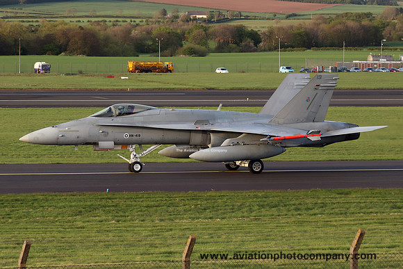 Finnish Air Force McDonnell Douglas F-18C Hornet HN-419 at Prestwick (2018)