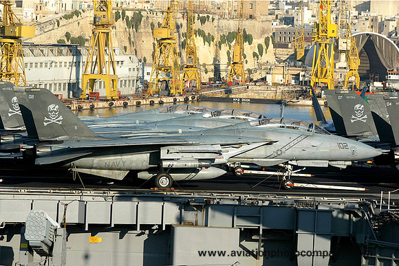 US Navy VF-103 Grumman F-14B Tomcat 161419/AA-102 on board USS John F Kennedy (2006)
