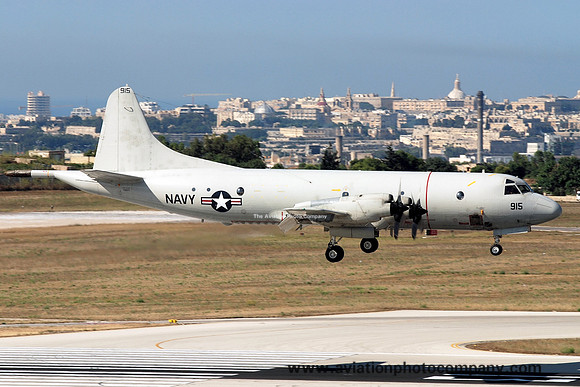 US Navy VP-16 Lockheed P-3C Orion 158915 at Malta Luqa IAP (2008)