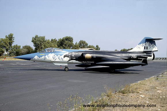 Greek Air Force 336 Mira Lockheed F-104G Starfighter 7151 (1992)