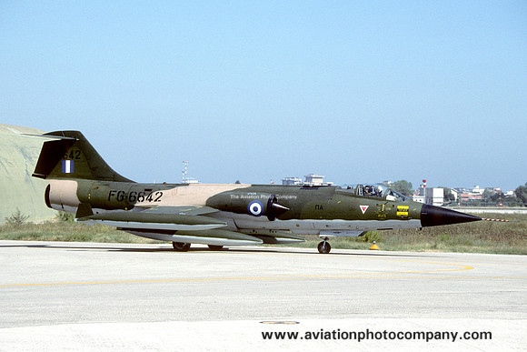 Greek Air Force Lockheed F-104G Starfighter 6642 (1992)