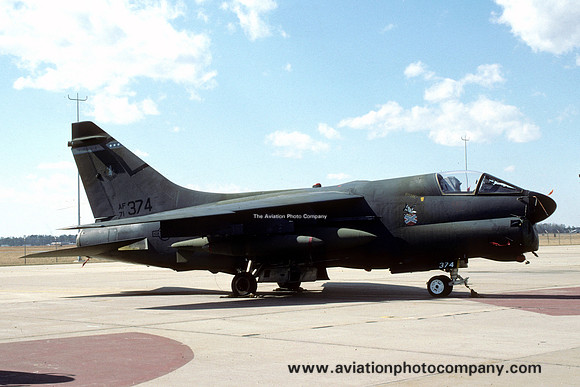 USAF Virginia ANG 149 TFS LTV A-7D Corsair 71-0374 (1986)