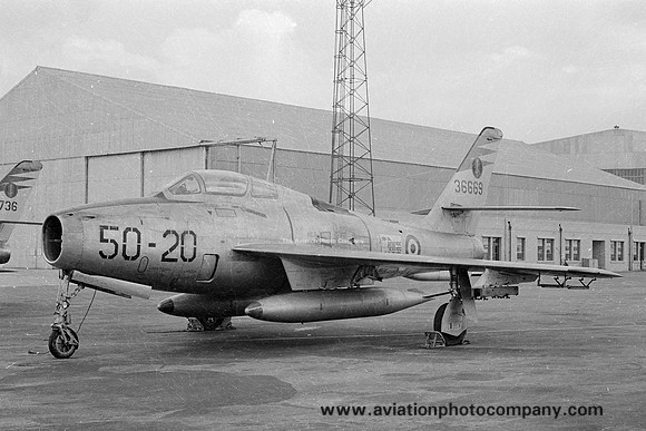 Italian Air Force 50 Stormo Republic F-84F Thunderstreak 36669/50-20 at RAF Luqa (1970)