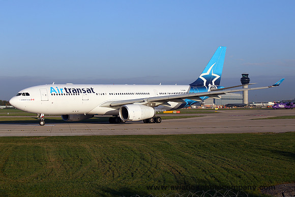Air Transat Airbus A330-243 C-GUBH at Manchester (2018)