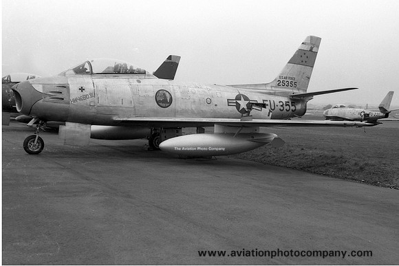 USAF North American F-86F Sabre 52-5355 at Prestwick