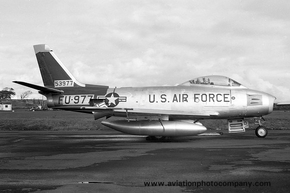 USAF North American F-86F Sabre 55-3977 at Prestwick