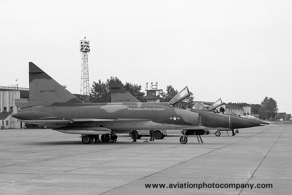 USAF 496 FIS Convair F-102A Delta Dagger 56-1101 at RAF Leuchars (1969)
