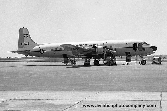US Navy NAR Brooklyn Douglas C-118B Liftmaster 131576/7R at RAF Luqa