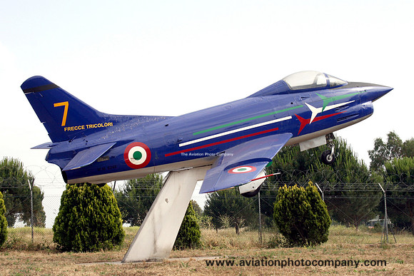 Italian Air Force Frecce Tricolori FIAT G-91P MM6248 displayed at Pratica di Mare (2007)