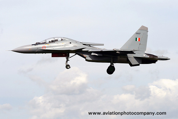 Indian Air Force 30 Squadron Sukhoi Su-30MKI-3 SB107 (2007)