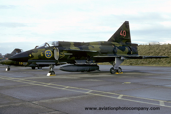 Swedish Air Force F6 SAAB Viggen AJ-37 "40" (1979)