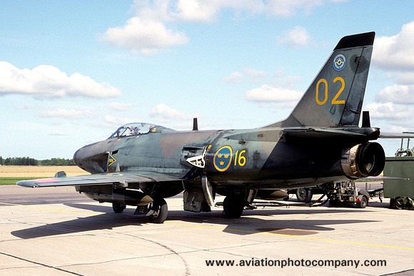 Swedish Air Force F16M SAAB Lansen J-32E 32510/02 (1993)