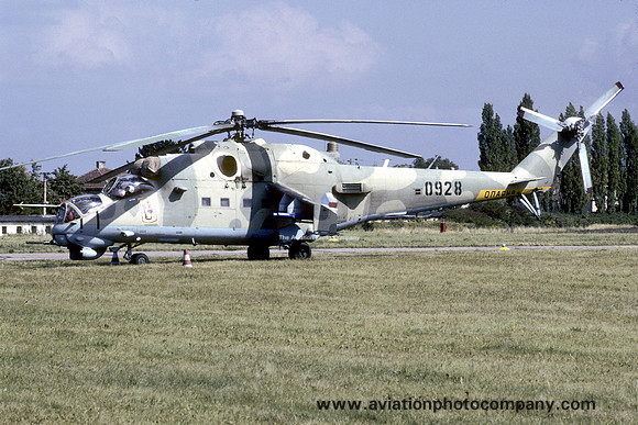 Czech Air Force 11 VRP Mil Mi-24V 928 (1993)