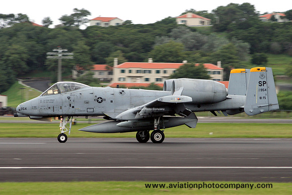 USAF 52 FW 81 FS Fairchild A-10A Thunderbolt 81-0954/SP at Lajes (2008)