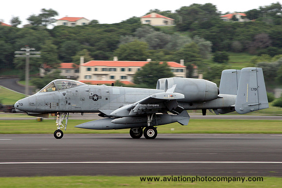 USAF Fairchild A-10A Thunderbolt 78-0701 at Lajes (2008)