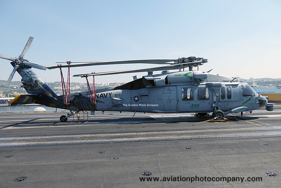 US Navy HSC-11 Sikorsky MH-60S Seahawk 168591/AB-611 on board USS Harry S Truman (2018)