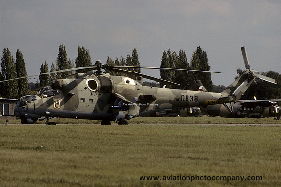 Czech Air Force 11 VRP Mil Mi-24V 0838 (1993)